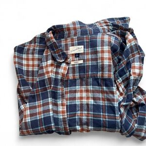 Blue and Orange Flannel